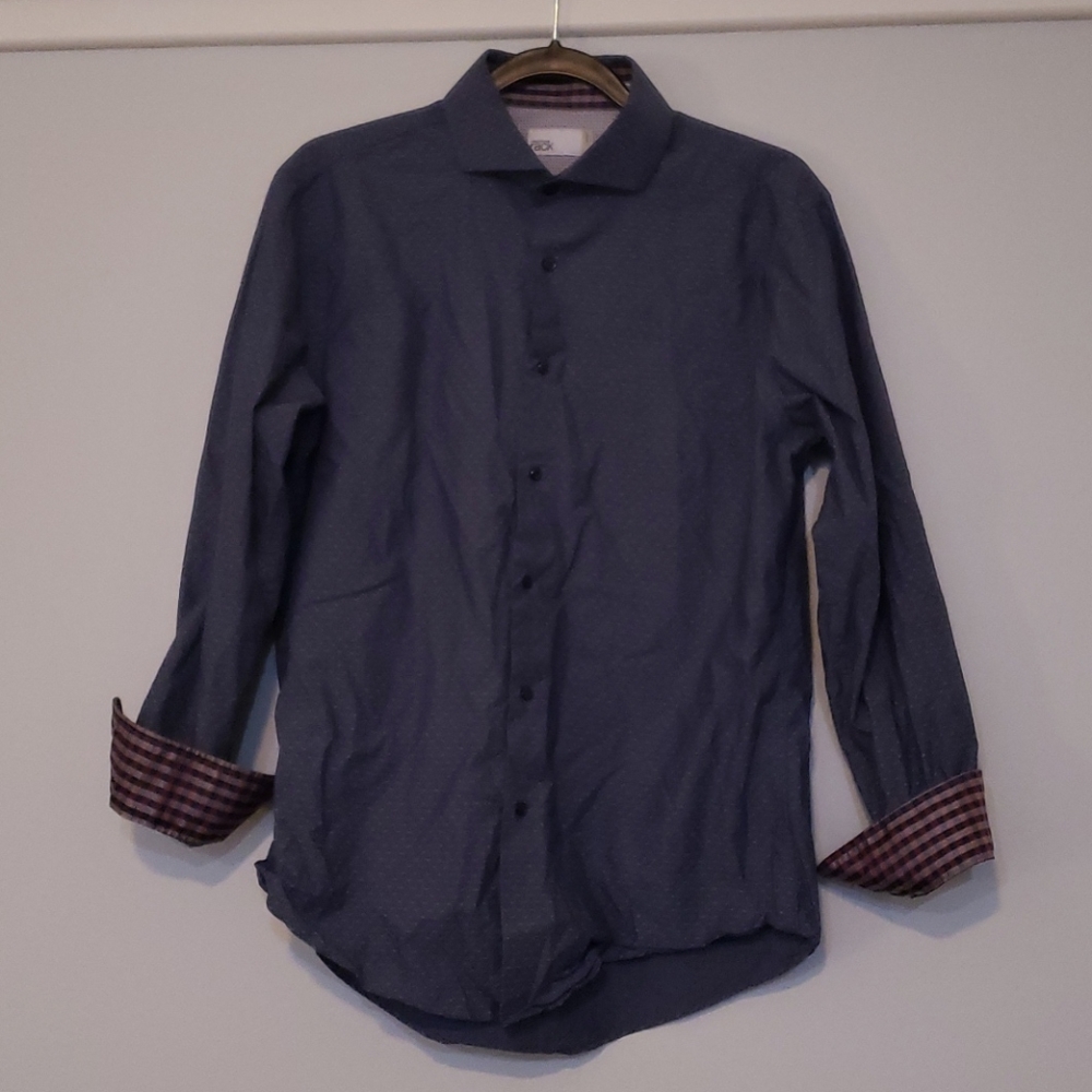 Nordstrom Rack Trim Fit button down shirt blue